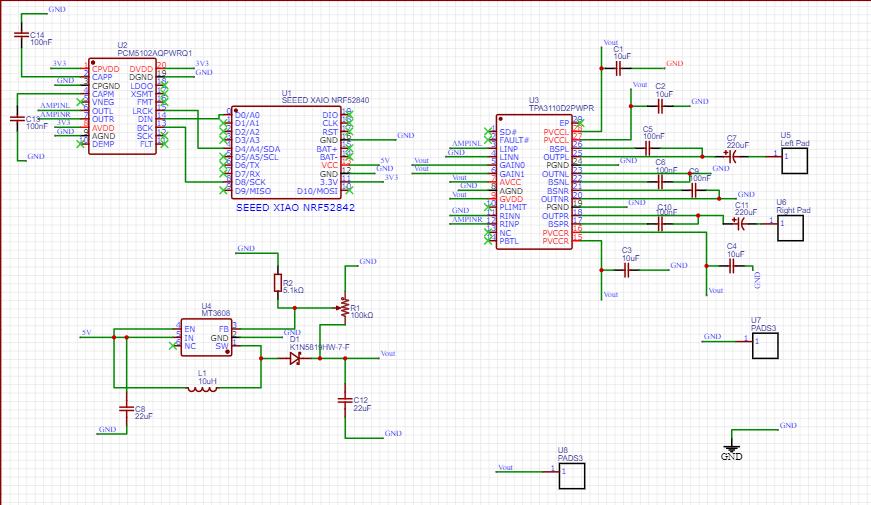 Aux to Bluetooth Schematic